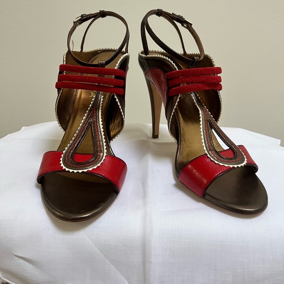 NEW leather Escada high heels - Picture 2 of 5